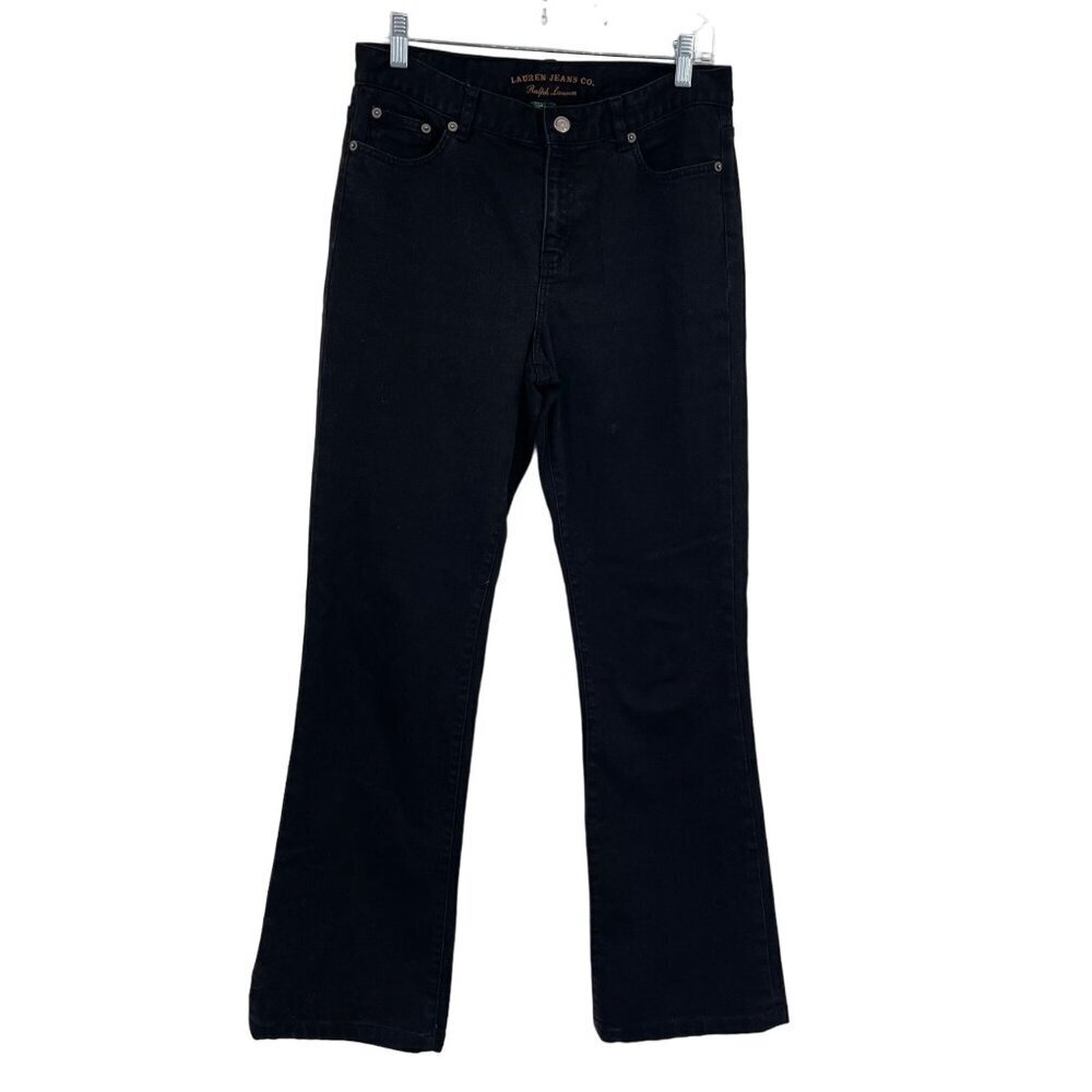 Lauren Jeans Ralph Lauren Classic Bootcut Jeans Women's‎ 6 Mid Rise Black